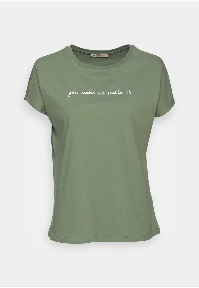 T-Shirt ANNA FIELD Anna Field Francesca Vert Femme | XDP-5885040